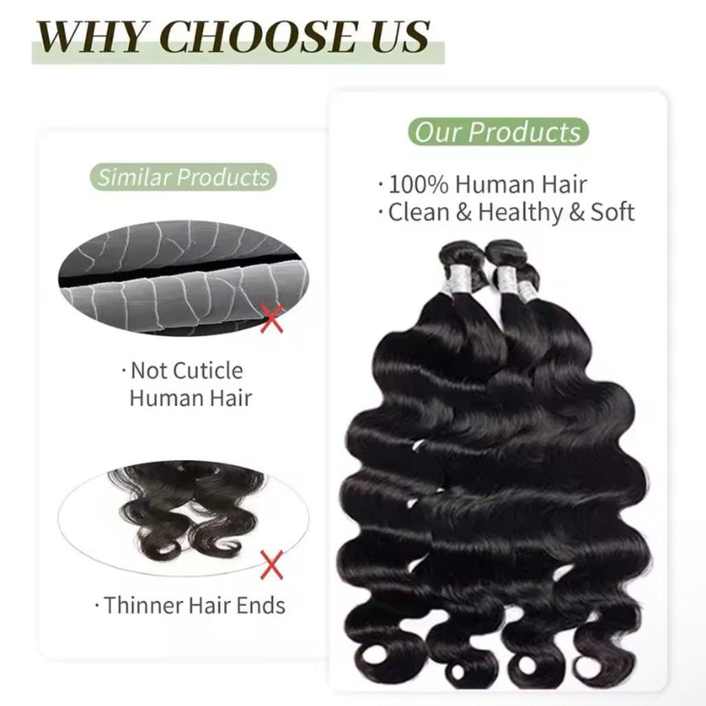 3 Body Wave Virgin Hair Bundles