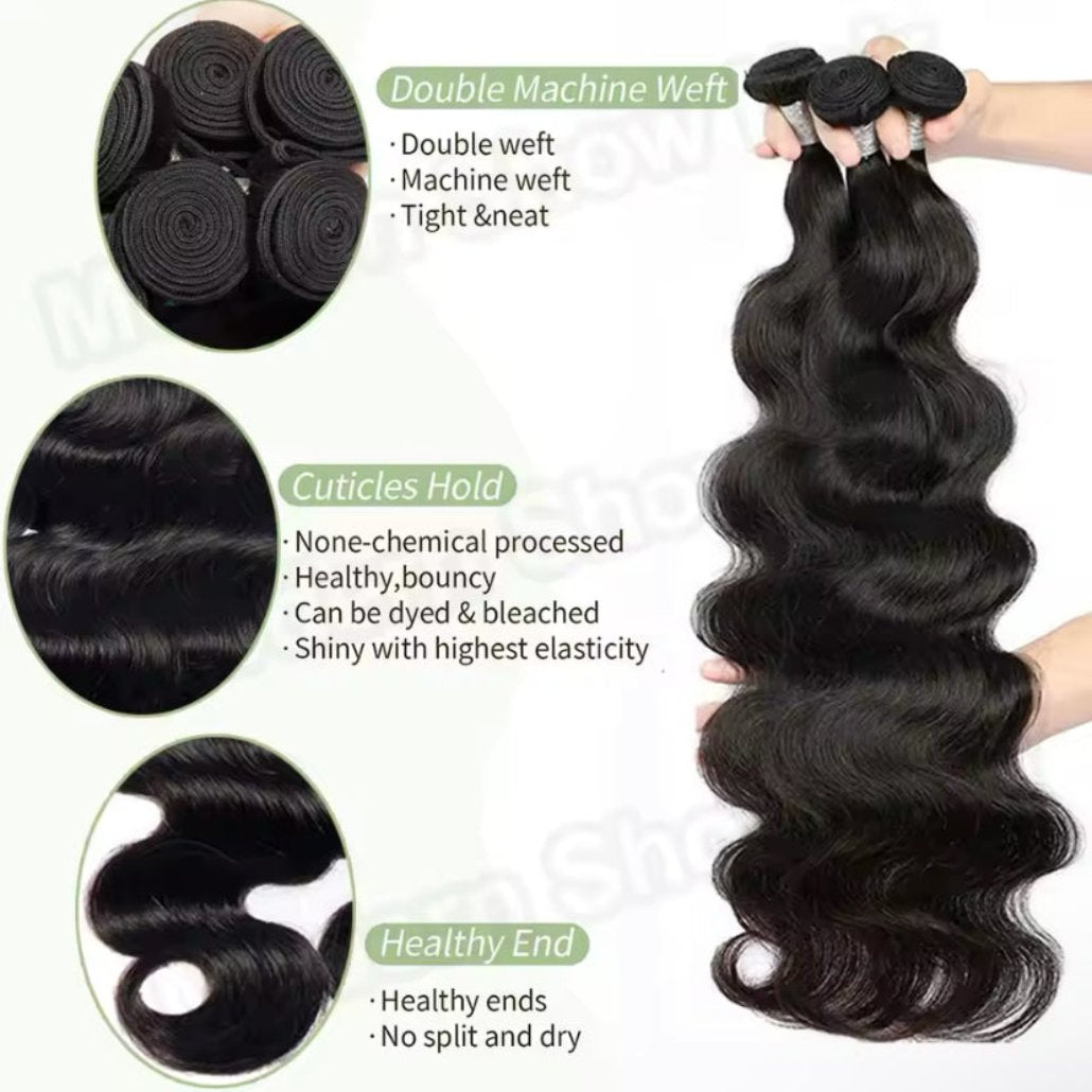 3 Body Wave Virgin Hair Bundles