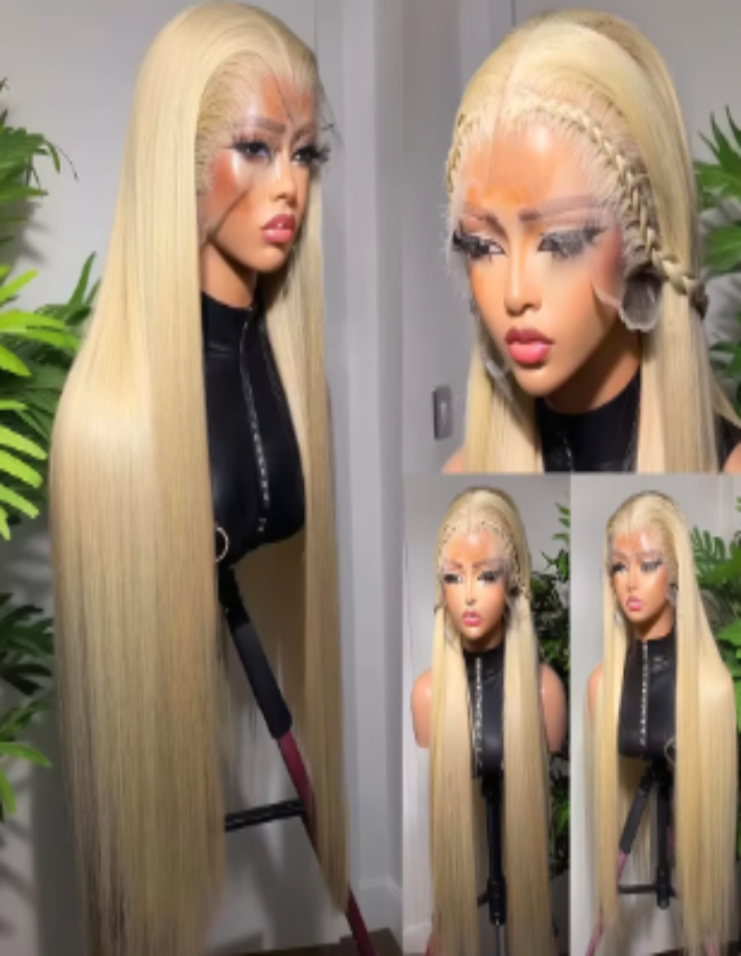 613 Blonde Bone Straight 5x5 HD Lace Wig 13x4 Lace Front Wigs.