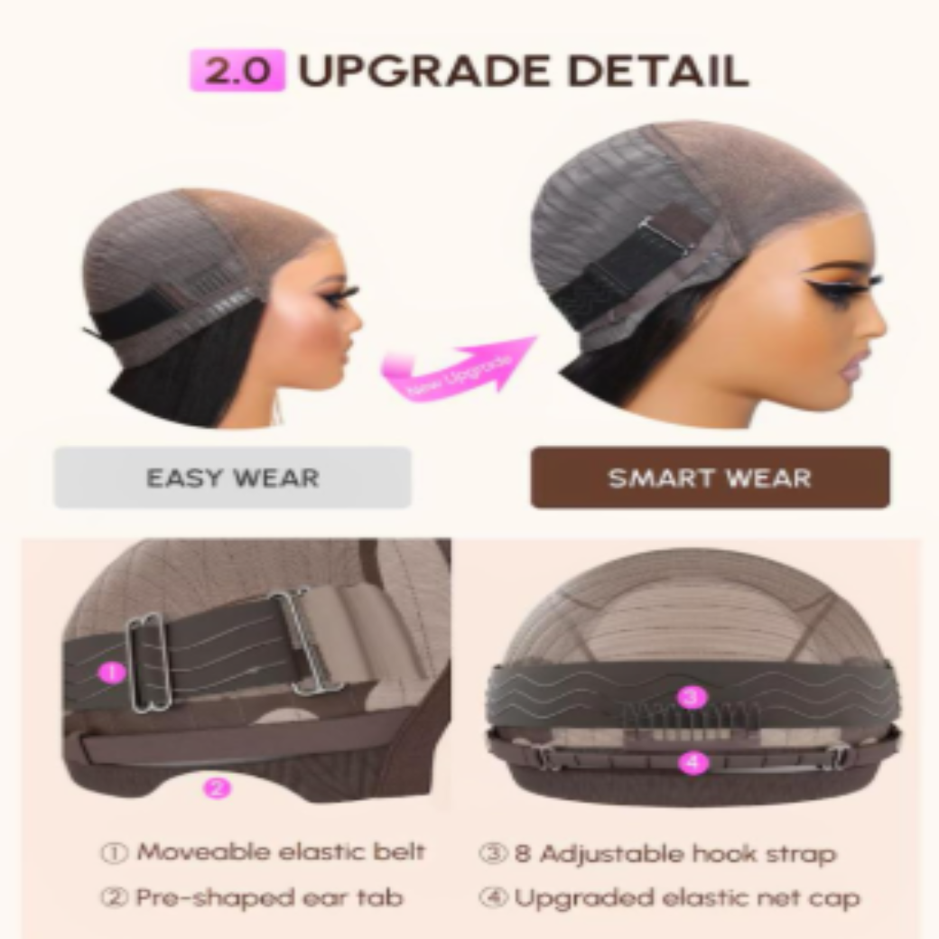 Invisible Knots Lace Front Wigs Human Hair Honey Blonde Highlight Pre Everything Glueless Wig Human Hair Pre Plucked Pre Cut 150% Density