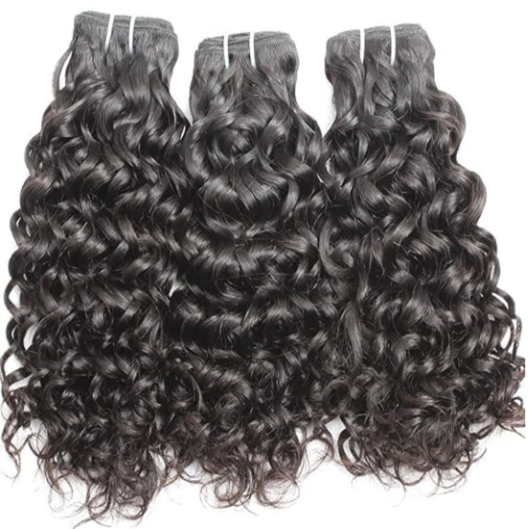 Water Wave Human Hair Bundles Brazilian Kinky Curly