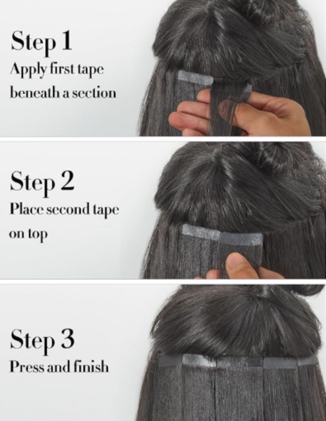 Tape in Hair Extensions Human Hair Yaki Straight