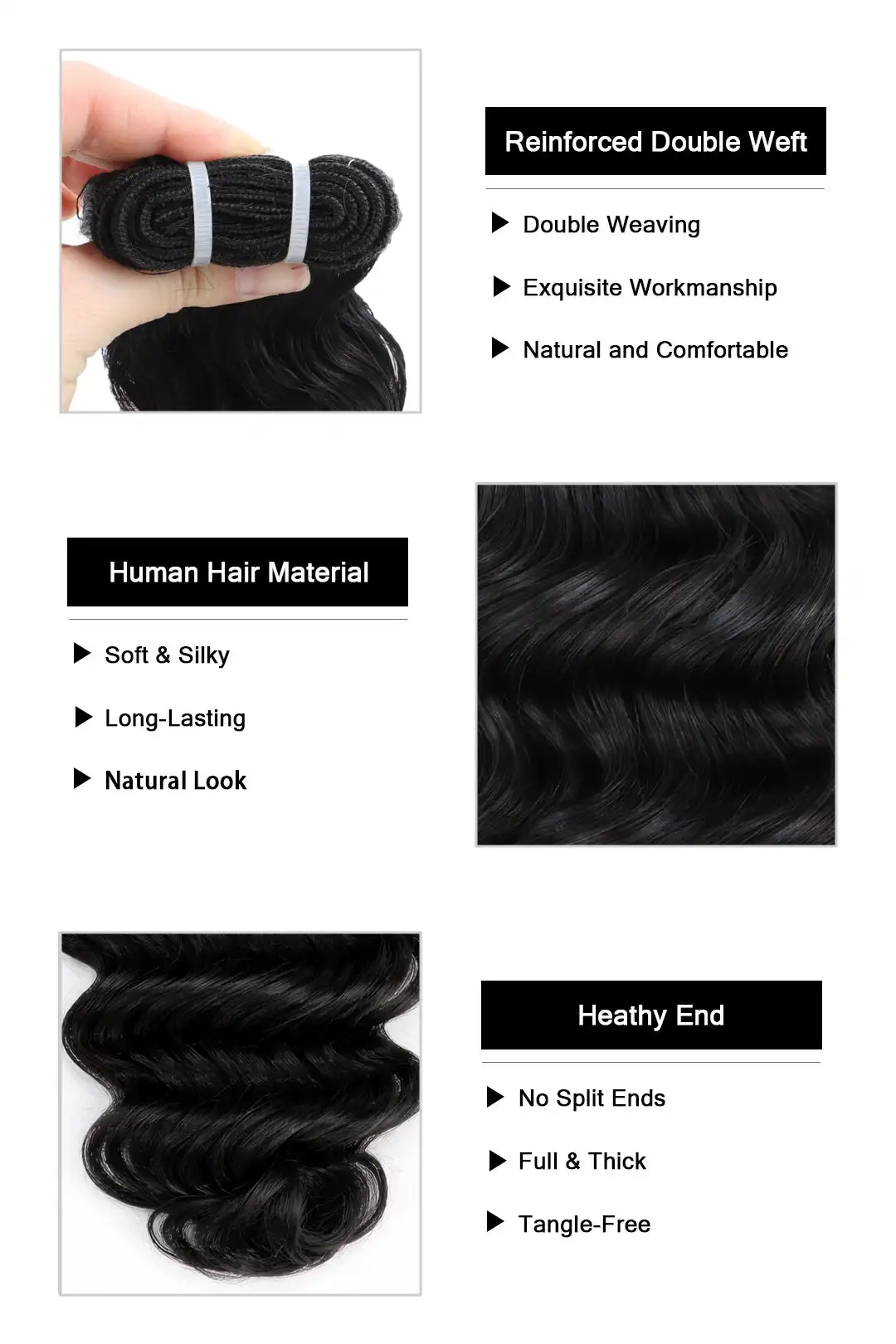 Cambodian Virgin Hair Bundle Loose Wave