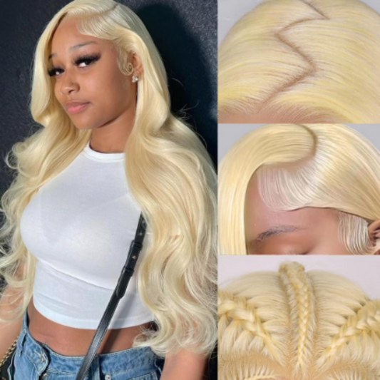 613 Blonde Bone Straight 5x5 HD Lace Wig 13x4 Lace Front Wigs.