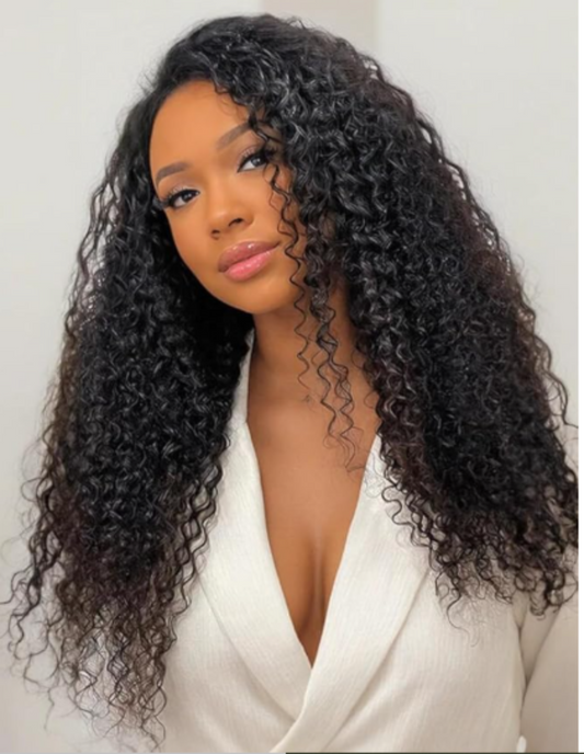 Glueless Wigs Pre Plucked Jerry Curly 7x5 Pre Cut Lace Front Wigs Human Hair Bleached Knots