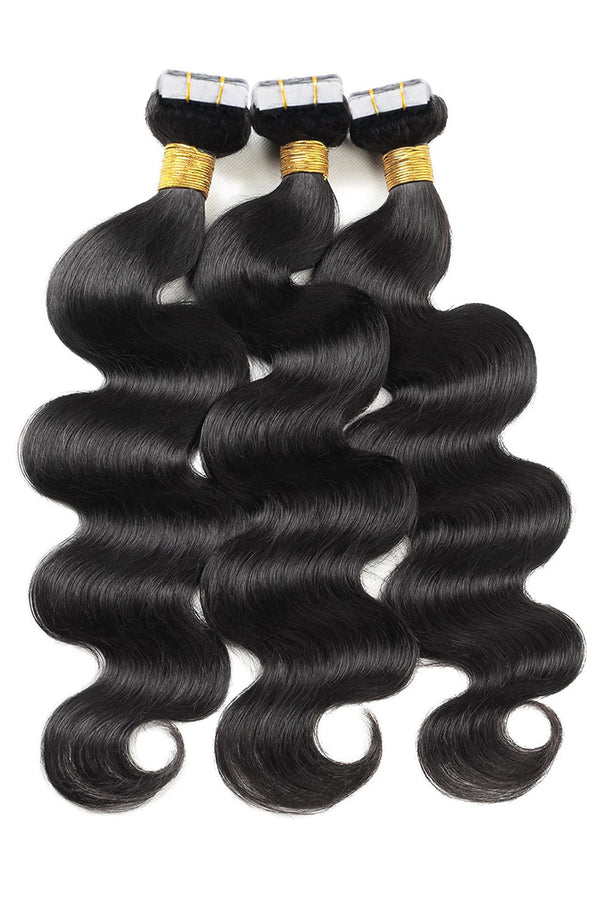 Invisible Wavy Tape in Hair Extensions for Black Hair Human Hair
