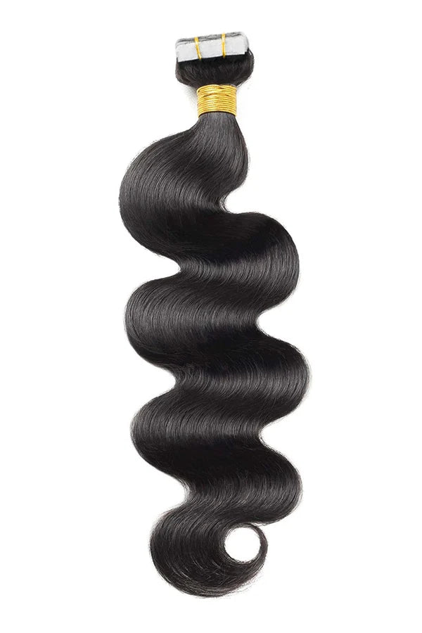 Invisible Wavy Tape in Hair Extensions for Black Hair Human Hair